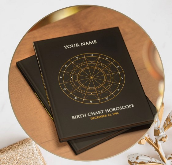 Hardcover Book that Interprets Your Unique Astrological Birth Chart