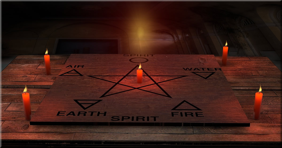 five elements - fire, water, air, earth and spirit 