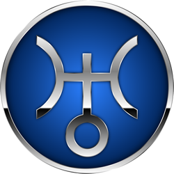 astrology symbol of the planet uranus , eleventh of the 12 astrological houses