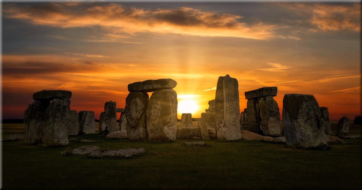 The sun in Stonhenge