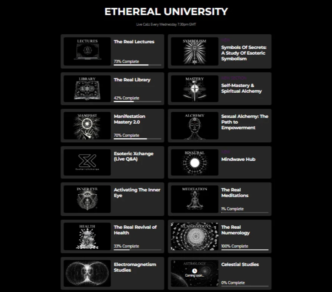 Ethereal University Life Time Membership - REVIEW