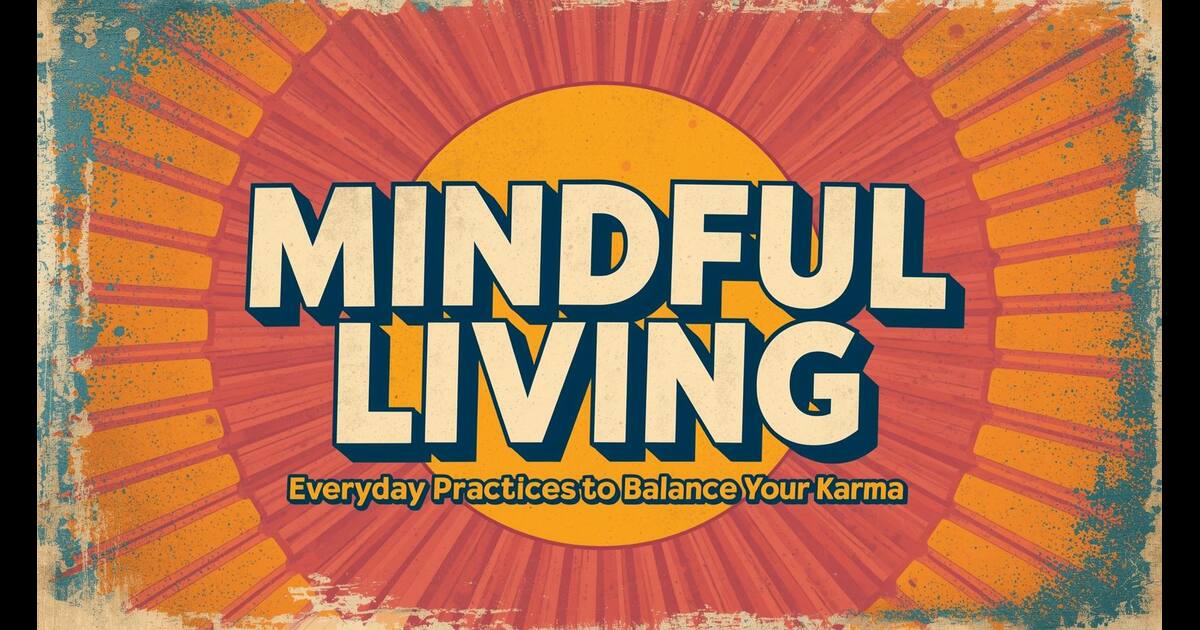 Mindful Living: Everyday Practices to Balance Your Karma